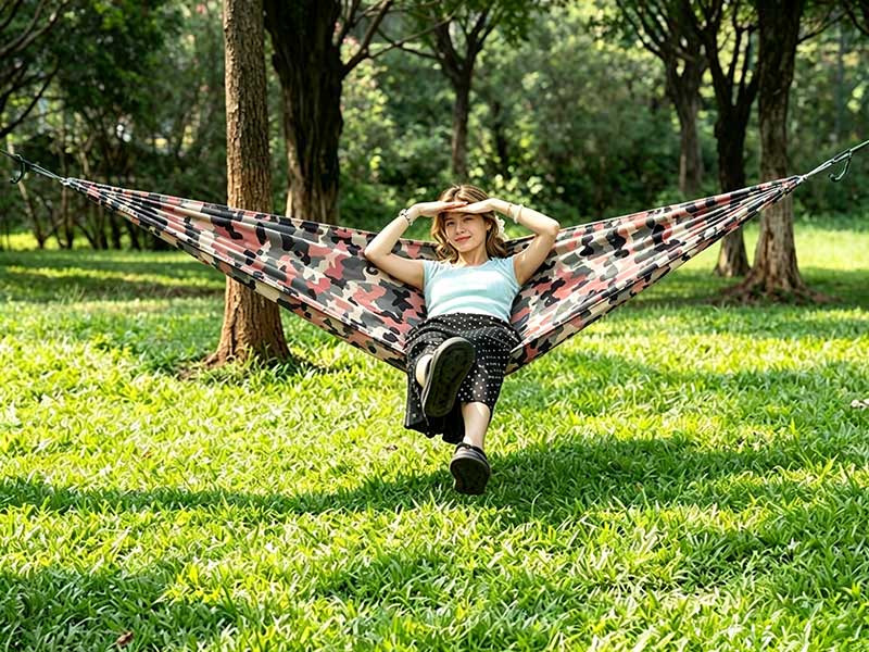 Camouflage printed hammock