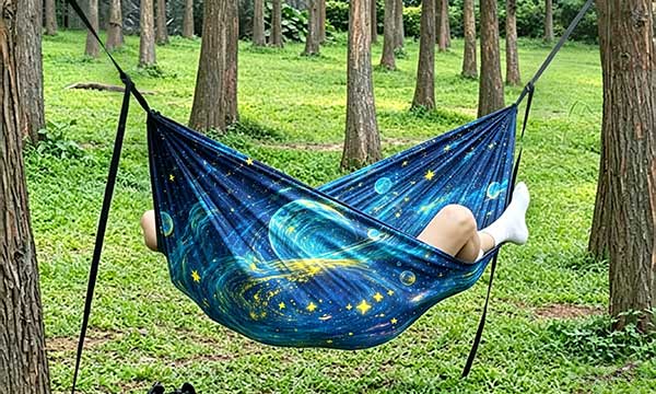 Cartoon and landscape printed hammocks