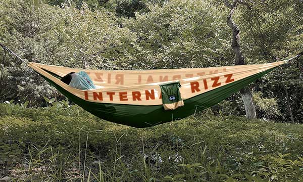 Forest green solid color hammock