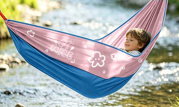 Cartoon and landscape printed hammocks