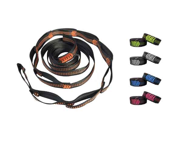 Loop strap for hammock suspension