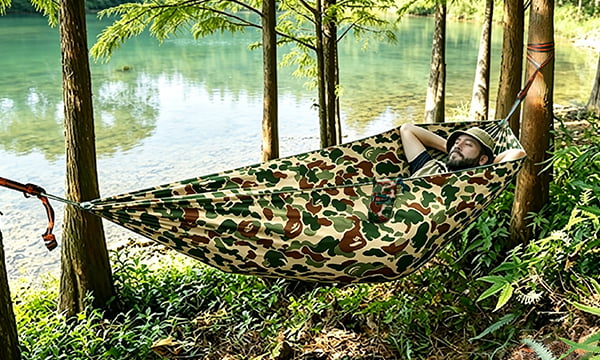 Camouflage pattern hammocks